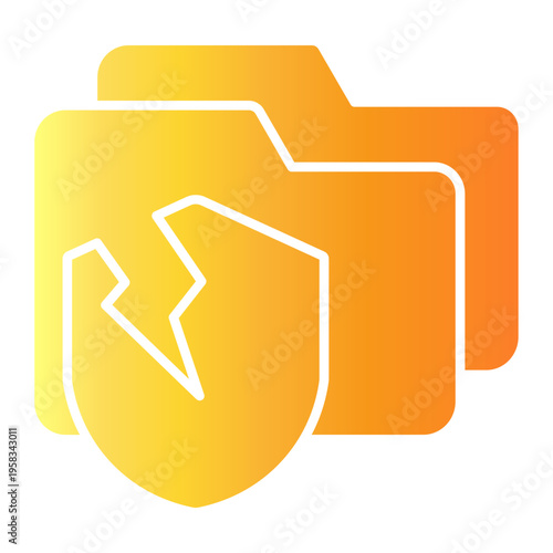 data breach Gradient icon