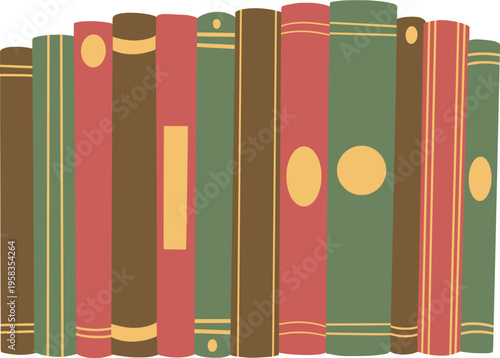 Row of Vintage Books