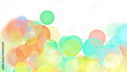 Vibrant Bokeh Lights Abstract Background with Soft Colorful Circles.