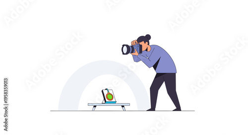 Photographer Capturing Product on a Dolly.