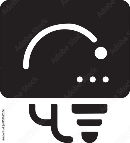 Close-up of Washing Machine Control Panel with Buttons and Cycle Indicator Lights Minimalist Icon Style