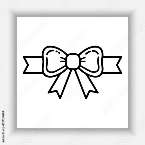 Sweet Candy Cane Bow Vector Collection.