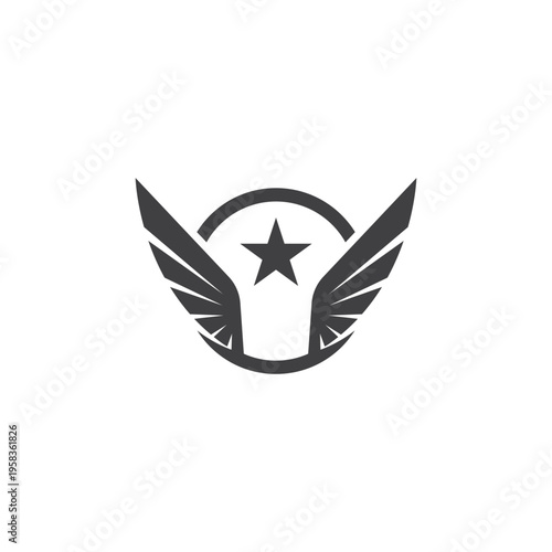 Wing illustration logo and symbol vector