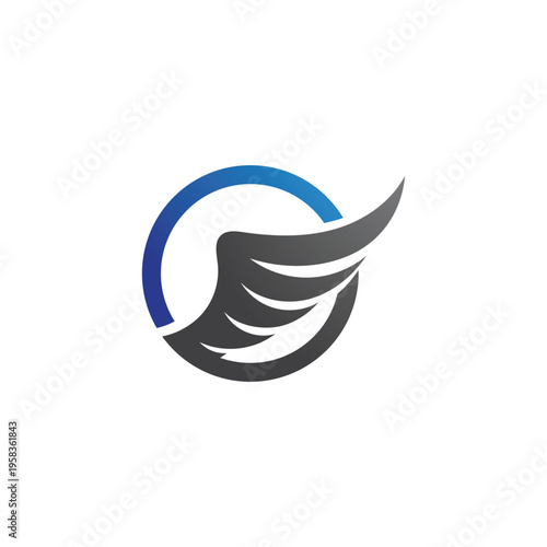 Wing illustration logo and symbol vector