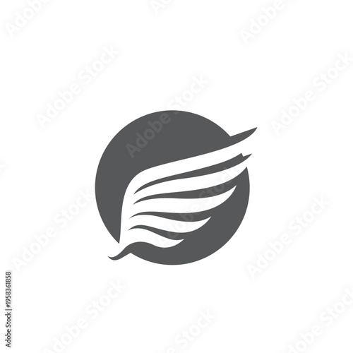 Wing illustration logo and symbol vector