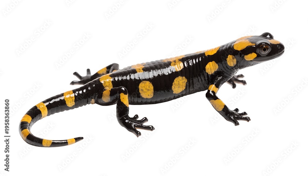 Obraz premium leopard gecko on a white background