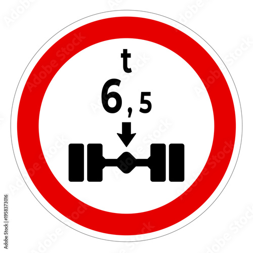 Weight limit 2, Vector Road Sign