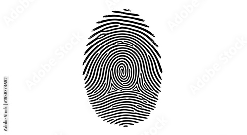 Unique Fingerprint Pattern - Identity and Security Concept