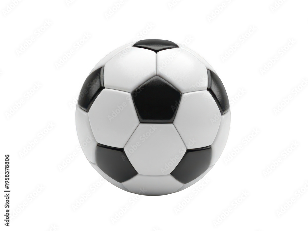 Fototapeta premium Classic soccer ball isolated on transparent background