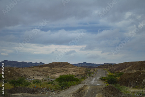 mountain landscape with clouds outdoors natural view