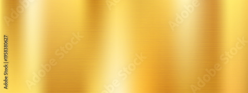 Mesh gradient background in bright gold brass color with vertical highlights that resemble brushed or highly polished metal