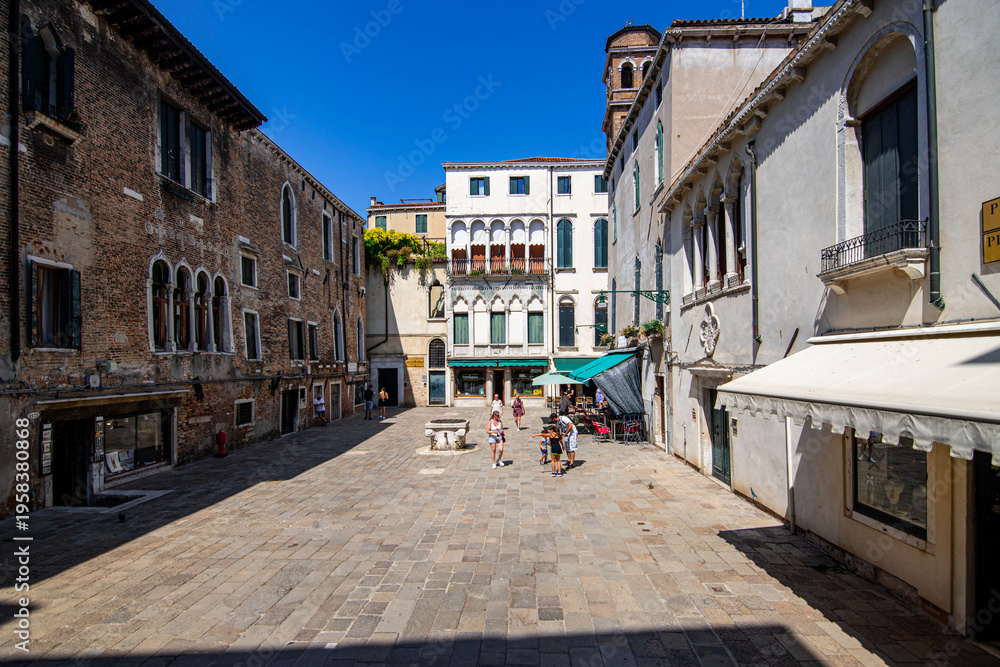 Fototapeta premium View of the squares of Venice (Italy)