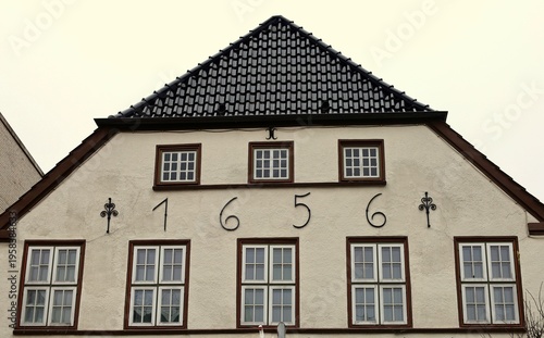 Fragment of a 17th-century building. Architecture of Denmark.
