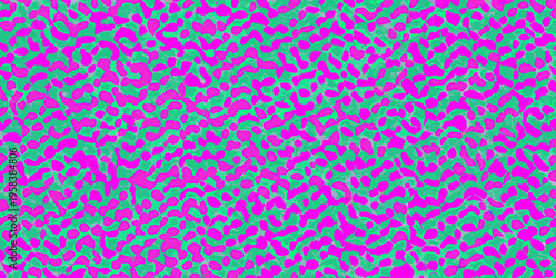 Abstract pattern with vibrant pink and turquoise irregular shapes