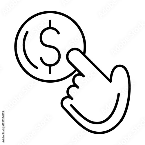 Pay per click Vector Icon