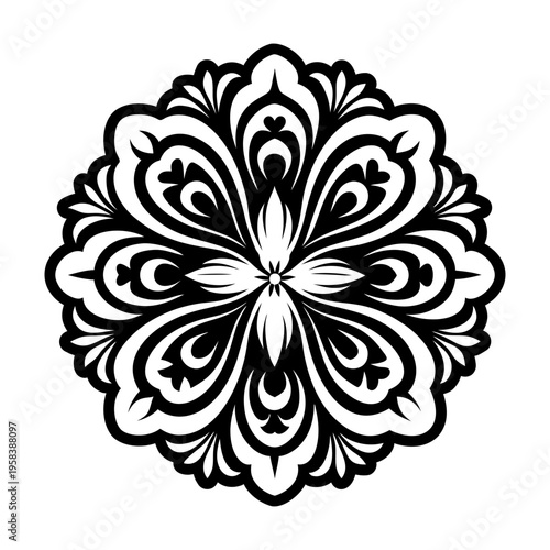 A glyph style icon of hibiscus flower