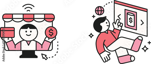 Transition from traditional retail to e-commerce and online financial management