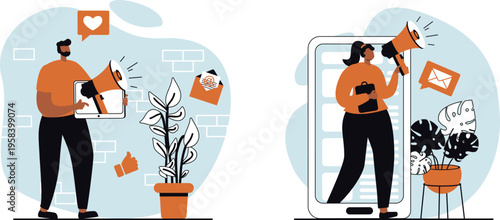 Digital marketing and community engagement through mobile platforms