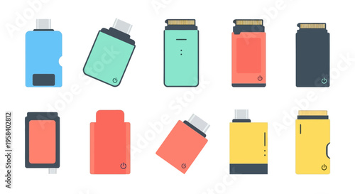 Collection of happy and cute leaf characters with various expressions