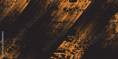 orange black brush Car sticker wrap pattern banner abstract sporty lines black orange color combination grunge brush pattern racing motorsport design.