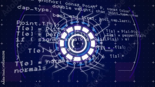 White code on green screen symbolizes global tech and digital connections.