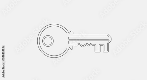 A single metal key icon.