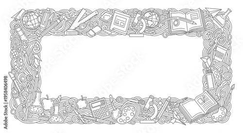 Detailed illustration of various objects.