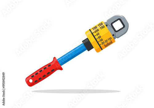 Torque wrench with adjustable settings for precise measurement and tightening applications