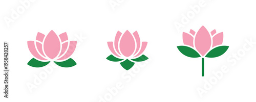 Symbols and icons of the lotus blossom

