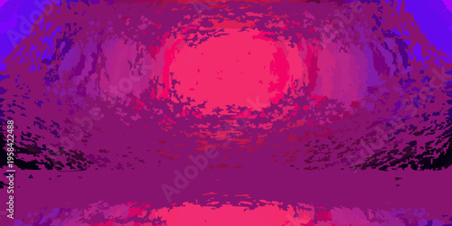 Abstract tunnel of vibrant pink and purple hues creating a surreal effect