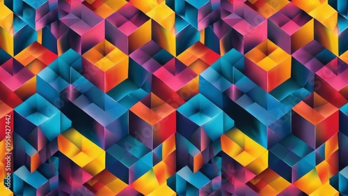 Colorful Abstract Geometric Pattern