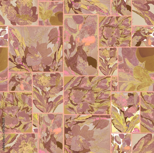 vintage floral background texture design 
