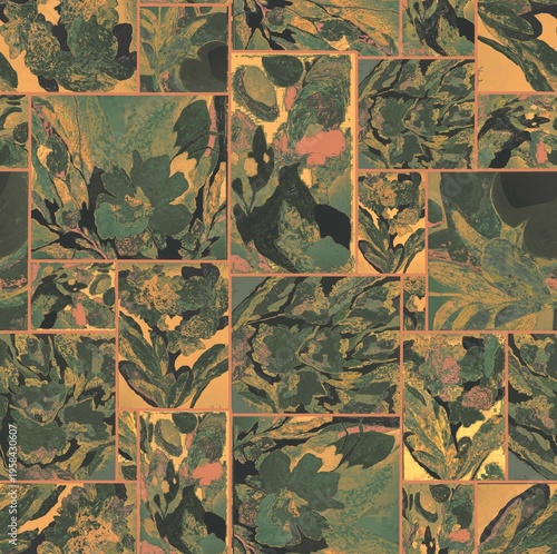seamless pattern with leaves