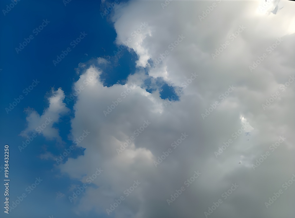 Obraz premium blue sky with clouds