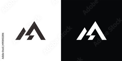 Modern Abstract Letter A Logo Design.