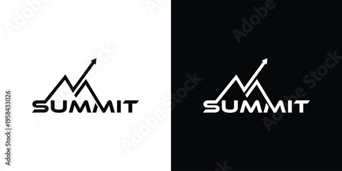 Summit Logo with Upward Arrow Graph.