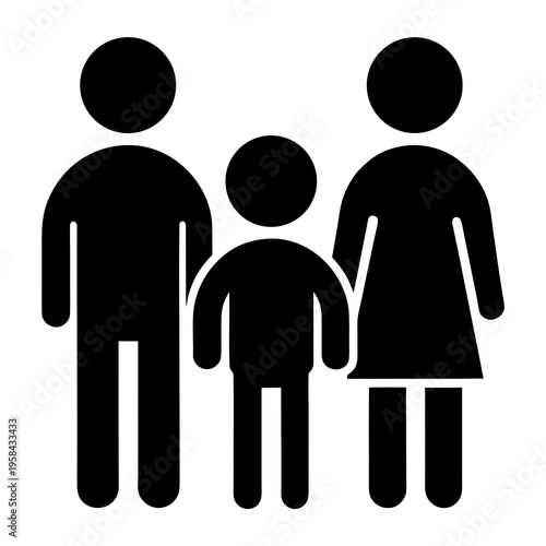 Family People Silhouette Icon