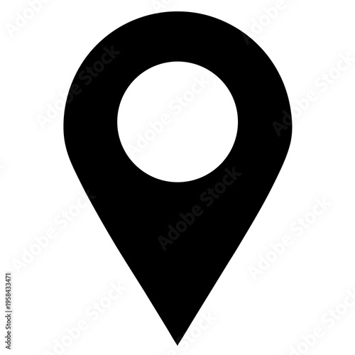 Location Pin Map Silhouette Icon