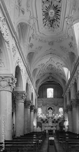 Church Interior in Lecce, Puglia, Italy