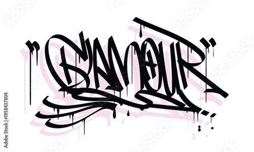 GLAMOUR graffiti tag style design