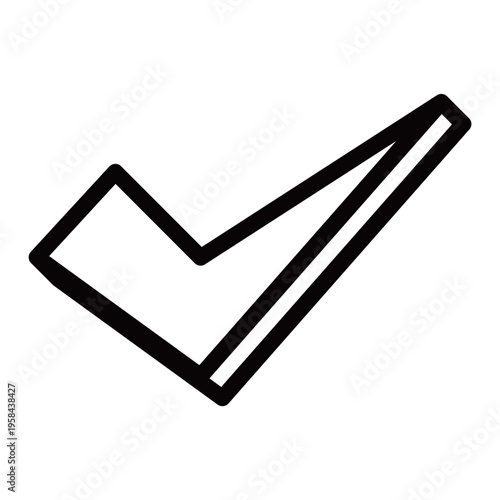 立体的なチェックマーク