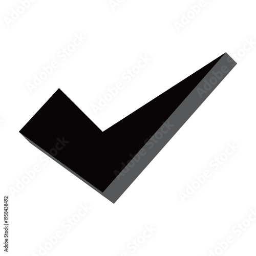 立体的なチェックマーク
