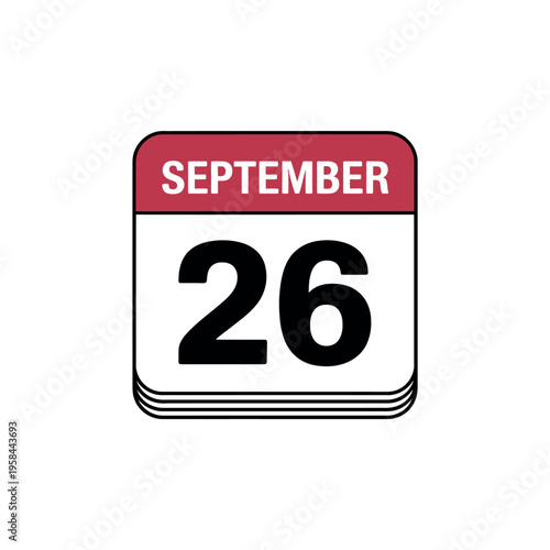 Square calendar displays the current month and specific day number.