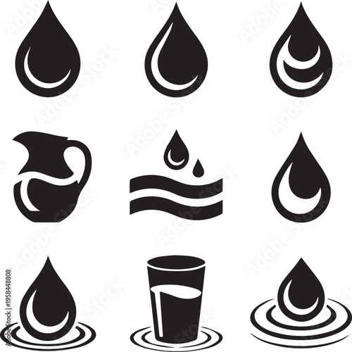 Create A Set of Silhouette outline icons related to write. Linear icon collection. Editable stroke. Vector illustration no Background