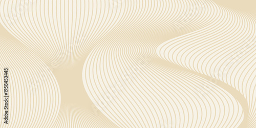 Abstract luxury background with gold wavy curve lines pattern (guilloche curves) in premium colors. Elegant vector golden diagonal striped texture template for banner, business card, headline backdrop