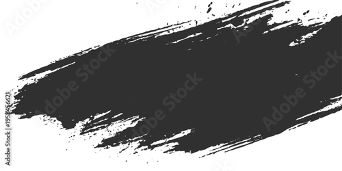 Black and white grunge background with black ink splat and splashes