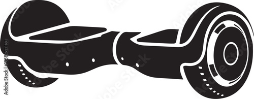 Vector hoverboard icon in black and white