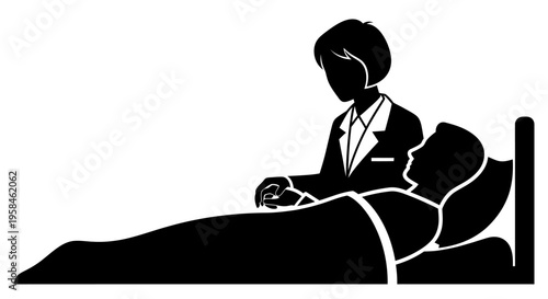 Businessman sitting on bed with laptop working remotely in comfort