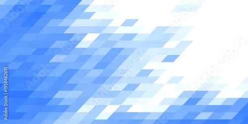 Foto Gradient blue background. Geometric texture of light-dark blue