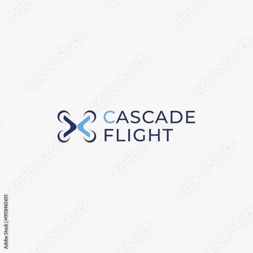 Cascade Flight Logo Design.